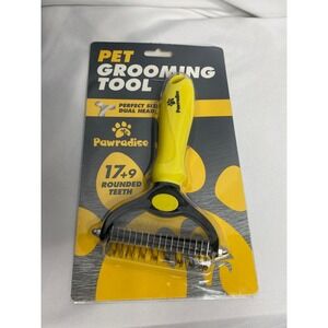 Pawradise Pet Grooming Tool Dual Head De-shedding Brush for Cats Dogs